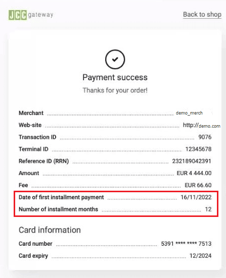 JCC installments final page